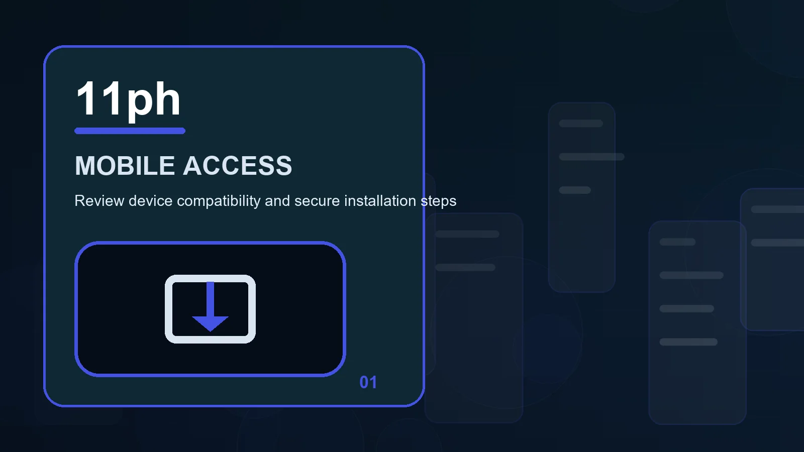 11ph download overview showing unique credentials, private devices, and trusted destinations
