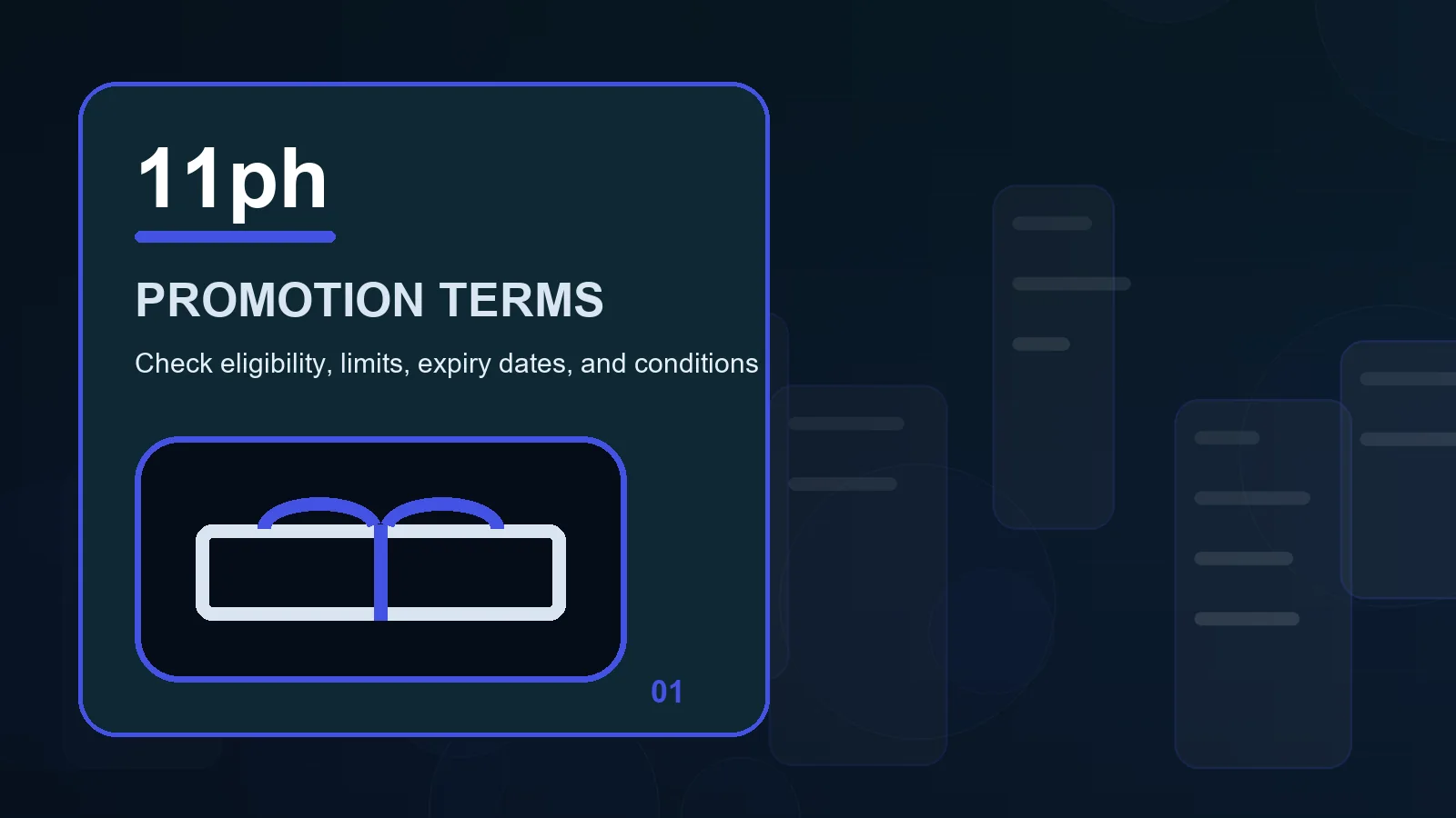 11ph promotions overview showing unique credentials, private devices, and trusted destinations