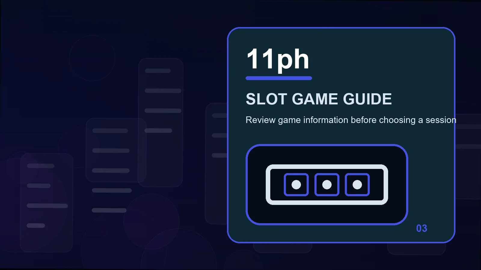 11ph slots illustration for stake controls in the security habit clinic